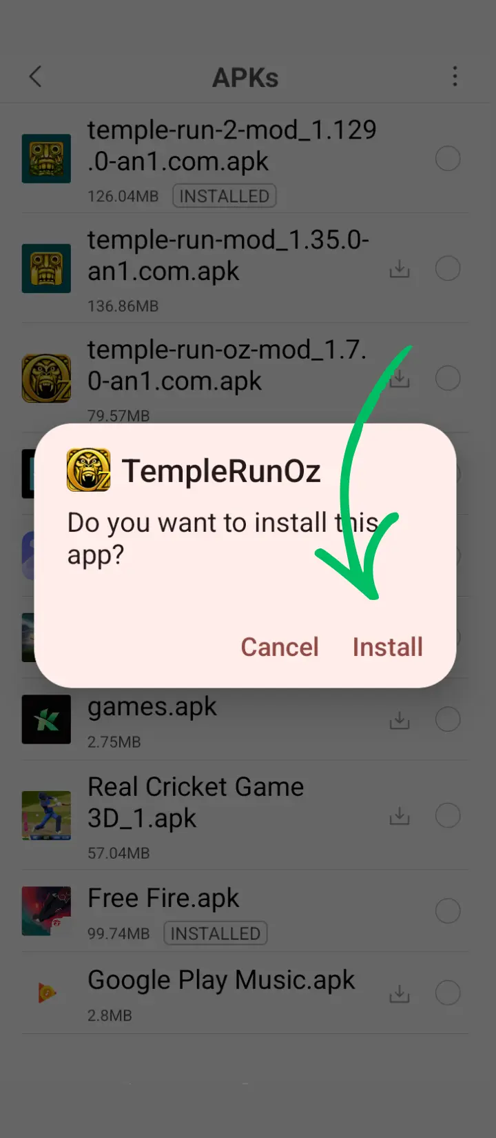 installation guide temple run oz screenshot 3
